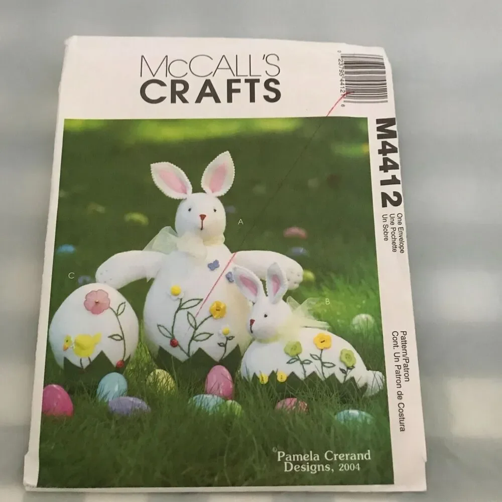 #M4412 McCalls Easter bunny and basket sewing pattern